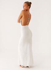 Yalina Knit Maxi Dress - Ivory