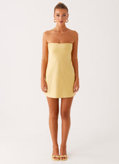 Yulina Mini Dress - Yellow